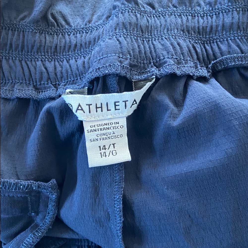 Women’s Athleta Trekkie High Rise Parachute Pant / Size: 14T / Navy Blue - Picture 5 of 9